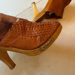Vintage Nina Leather Mules thumbnail 9