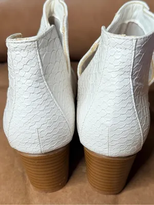 White Booties Size 7 thumbnail 2