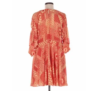 Anthropologie Eva Franco Tasari Orangs Patchwork Mini Dress Size 8 Boho Indie thumbnail 5