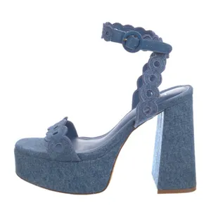 Larroude Denim Heel thumbnail 1