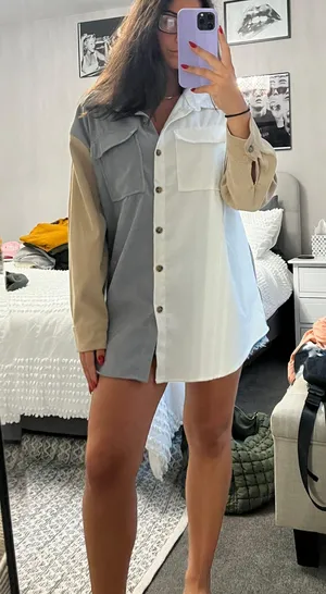 Multicolored Long Sleeve Button Down Multiple thumbnail 2