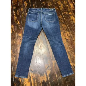 American Eagle 8 short destroyed stretch normcore jeggings thumbnail 3