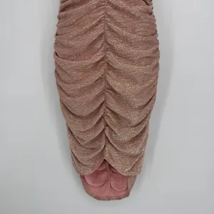 NBD Amora Midi Dress‎ Medium Pink Ruched Bodycon Cocktail Party Glam Night Out thumbnail 7