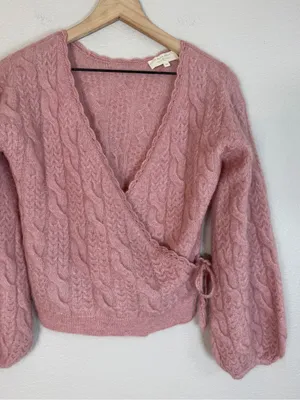 Sezane Odalie Sweater in Petal Pink size XS NEW thumbnail 8