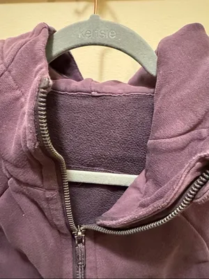 Lululemon Purple Hooded Zip-Up Sweatshirt thumbnail 2
