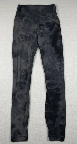 Lululemon Align High Rise Pant 25” Size 2 Diamond Dye Graphite Grey Black thumbnail 1