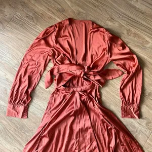 Elegant Rust Maxi Dress Orange thumbnail 2