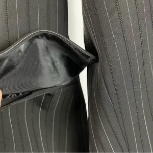 NEW George Size 4 Stripe One Button Blazer Twill Jacket Black thumbnail 3