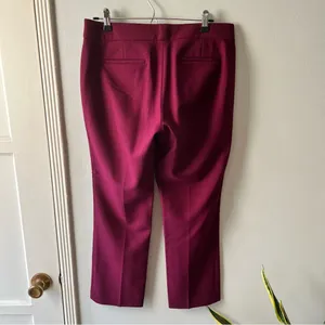 J.Crew• Merlot Wool Campbell Trousers• Sz 6 thumbnail 3