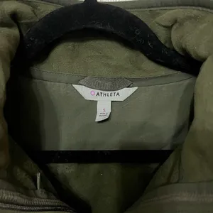 Athleta Vest Womens Small Green Outlander Fleece Zip Up‎ thumbnail 5