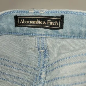 Abercrombie & Fitch Light Blue Denim Shorts thumbnail 5