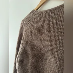 Madewell Wafflestitch Brown‎ Open Cardigan Sweater Alpaca and Merino Wool Cozy thumbnail 5