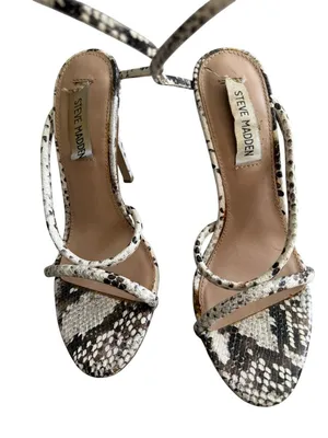 STEVE MADDEN Sweetie Spiral Strap Heels Sandals Size 6.5 thumbnail 8