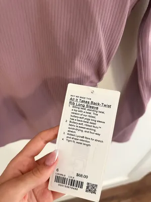 All It Takes Back-Twist Ribbed Long-Sleeve Shirt thumbnail 4