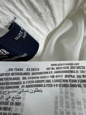 Hollister Ultra High Rise Baggy Cargo Pants Cream Ivory Wide Leg Y2K Womens‎ XS thumbnail 6