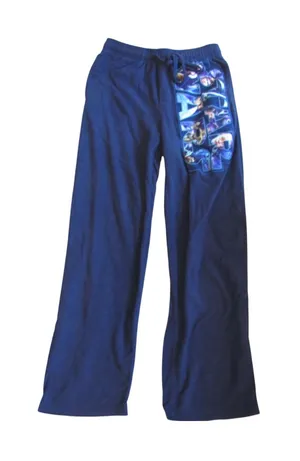 Star‎ Wars Fleece Lounge Pants Medium Navy Blue Graphic Sleepwear Pajamas thumbnail 1