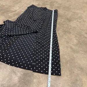 Vintage retro y2k polka dot midi maxi skirt with slit thumbnail 5