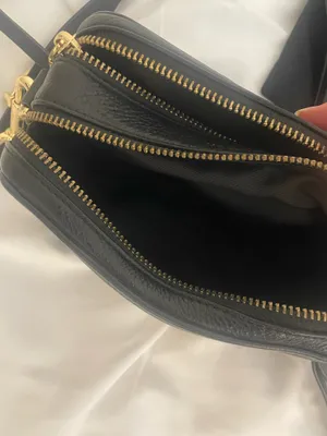Marc Jacobs Black Leather Snapshot Crossbody with Gold Hardware thumbnail 6