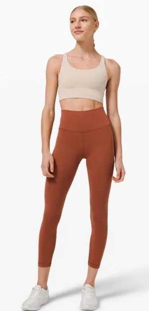 LULULEMON Wunder Train‎ High-Rise Crop 23" In Dark Terracotta Size 6 thumbnail 1