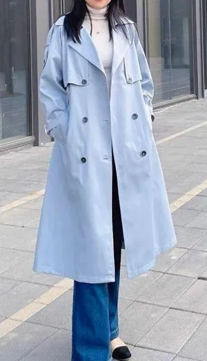 Women Coat Blue Size L thumbnail 1