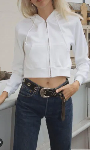 Brandy Melville Cropped Zip Up thumbnail 1