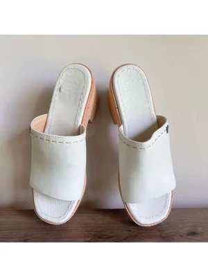 Frye NEW Women's Hazel Wood Sole Slide Sandal Size 9.5 #258 thumbnail 6