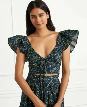 Hill House The Alexa Top—Midnight Garden Small thumbnail 1