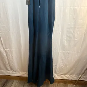 Lulus Margeaux Teal Cape Sleeveless Long Gown Size Small NWT thumbnail 11
