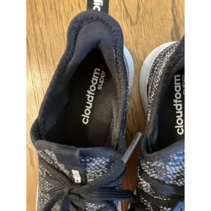 adidas Cloudfoam Pure Women’s Knit Low Top Lace-Up Sneakers Core Black/White thumbnail 3