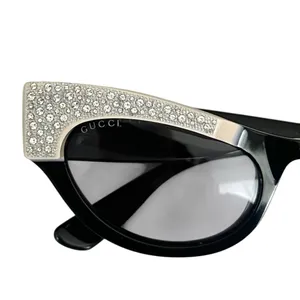 Gucci Cat Eye Crystal Sunglasses Black RARE thumbnail 7