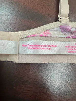 PINK Victoria’s Secret Wear Everywhere Push-Up Floral Bra Size 34C thumbnail 5