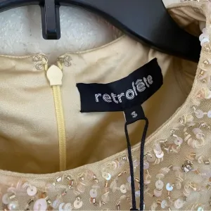 RETROFÊTE Nikki Sequin Long Sleeve Minidress in Sea Shell Size Small NWT‎ thumbnail 8