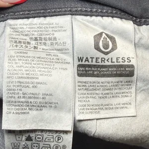 Levi Strauss Classic Straight Gray Jeans Women Wardrobe Staple Size 33 (16)‎ thumbnail 8