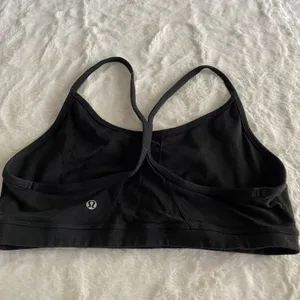 Lululemon black t-back Racerback Sports Bra size 10 thumbnail 3