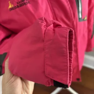Unco & Boror Women's Size XL Pink & Black Down Hooded‎ Parka Jacket Coat Hooded thumbnail 5