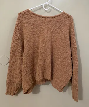 Forever 21 Warm Beige Oversized Sweater thumbnail 1