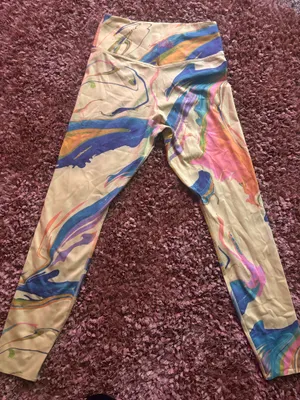 Dri-Fit Nike Leggings Women’s yellow multi color  thumbnail 4