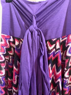 Catalina Purple & Pink Zigzag Convertible Coverup thumbnail 2