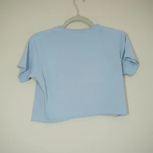 J. Galt Brandy Melville Los Angeles California Cropped Graphic T-Shirt Blue OS thumbnail 3