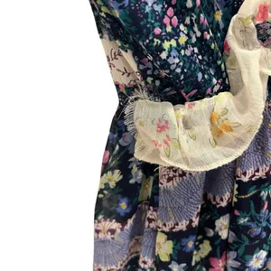 Its Anitsa Paris Womens M Floral Camelia Dress France T2 Vintage thumbnail 11