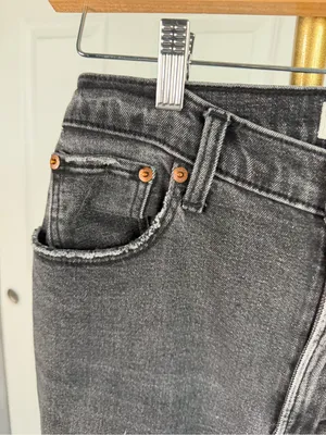 Abercrombie & Fitch Curve Love Ankle Straight Jeans Sz 28/6 Ultra High Rise thumbnail 8