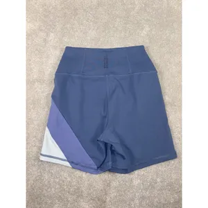 spiritual gangster biker shorts blue stripe color block‎ xs thumbnail 3