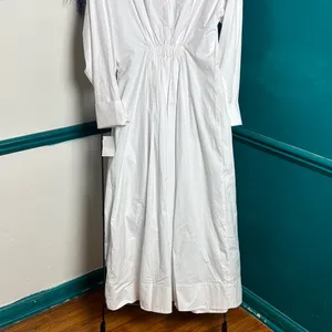 Staud Lorenza midi dress white sold out online thumbnail 11
