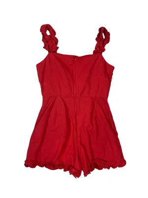 Urban Outfitters Red Ruffle Trim Sleeveless Romper S Boho Summer Playsuit thumbnail 3