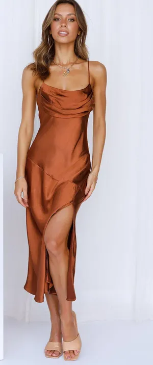 Hello Molly Satin Midi Dress thumbnail 1