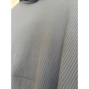 Alo Yoga Muse Hoodie‎ ribbed knit cropped In Blue Size Medium thumbnail 3