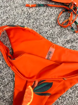 Zaful Orange Blossom Print Bikini Set thumbnail 11