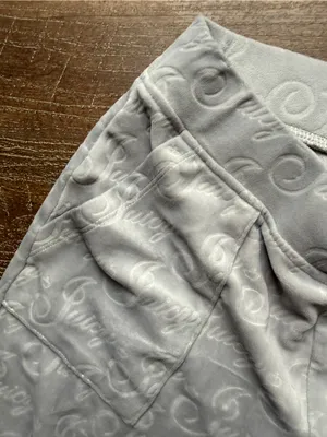 Juicy Couture Velour Embossed Logo Lounge Pants Gray Women’s XS Y2K thumbnail 4