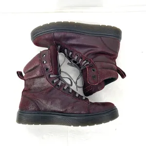 Dr Martens Mix 10 Eye Boots Womens 9 Cherry Red thumbnail 5