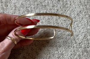 NWOT Gold Double-Band upper arm Cuff Bracelet - Unbranded thumbnail 1